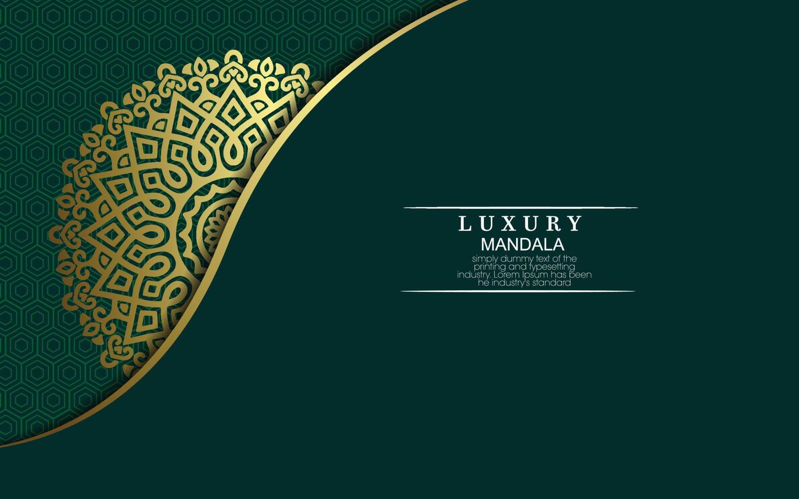 Luxury ornamental mandala background with arabic islamic vector