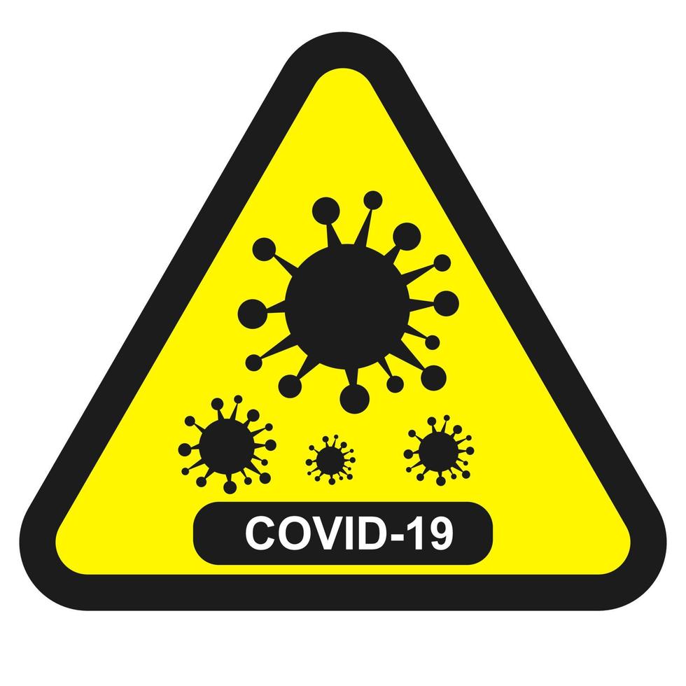 Coronavirus infographic icon. The causative agent of a respiratory infection. Bacteria pandemic poster. Logo sign isolated white background. vector