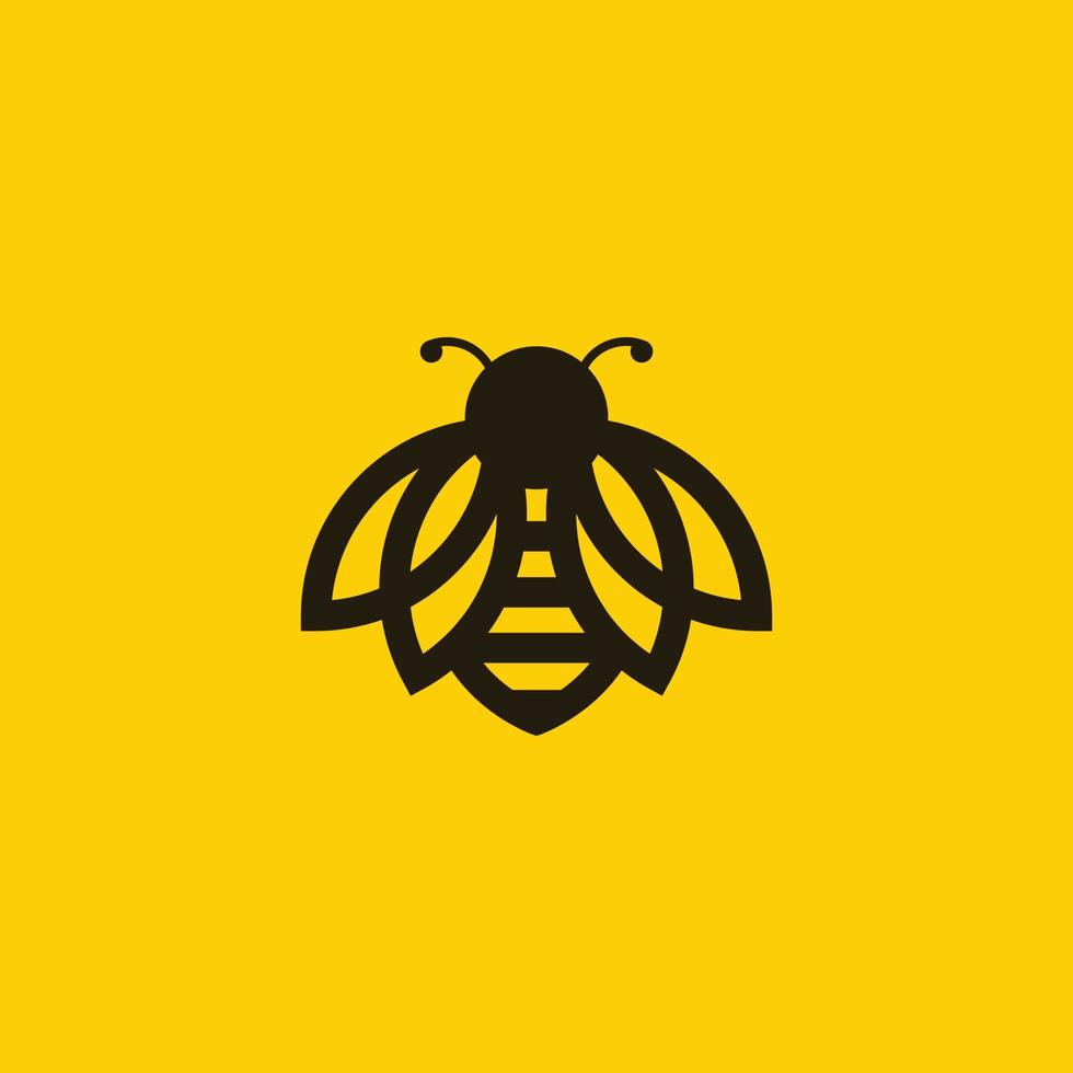 Abstract Bee Logo vector