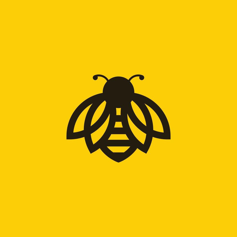 Abstract Bee Logo vector