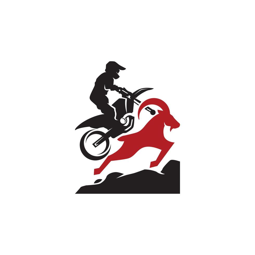 logotipo de sendero de cabra vector