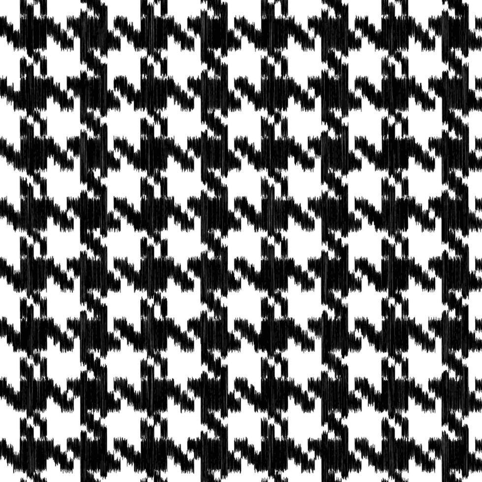 Seamless fashion pattern. Classic style of plaid fabric. Black ana white. vector