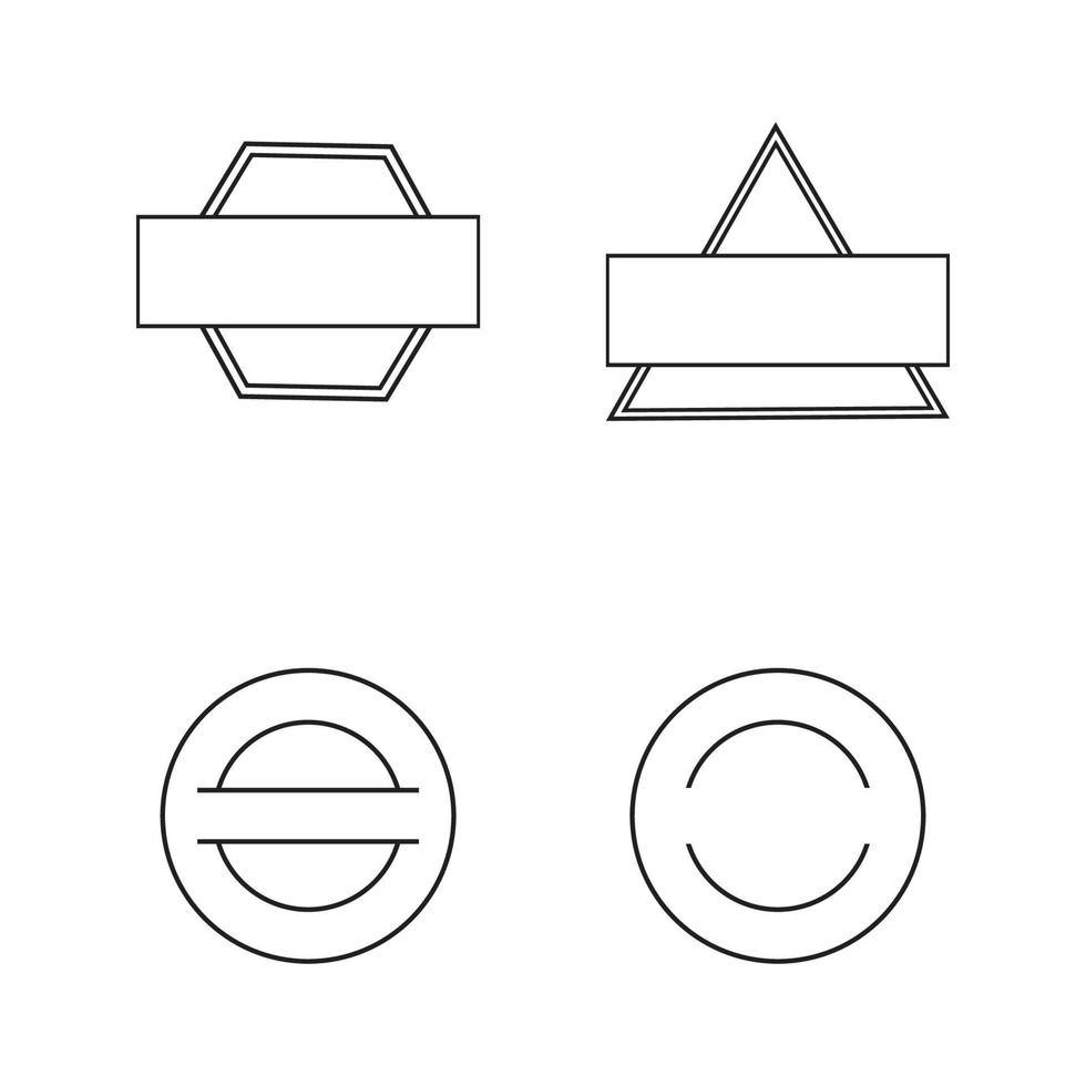 marco de ilustración vectorial de sello de goma vector