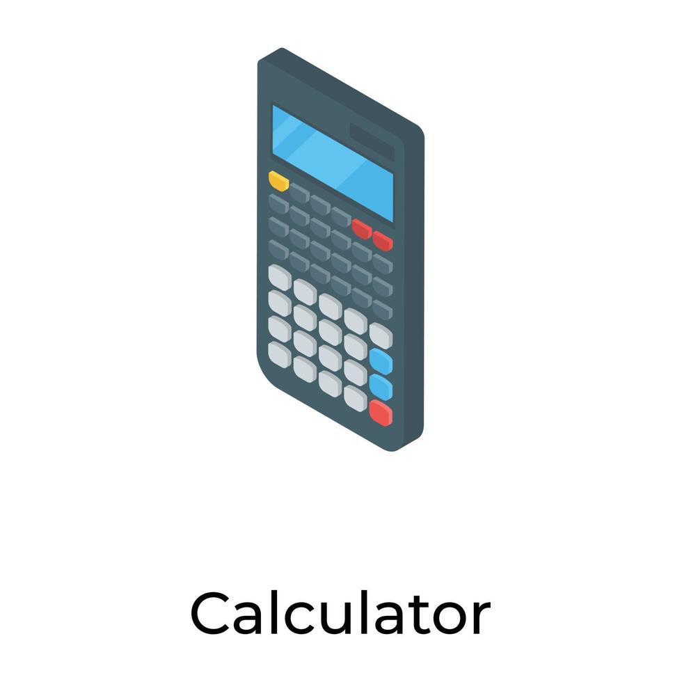 Trendy Calculator Concepts vector