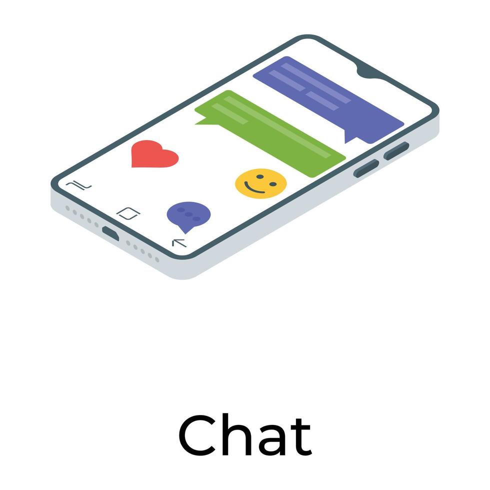Mobile Chat Concepts vector