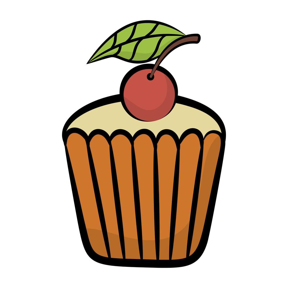 conceptos de cupcakes de moda vector