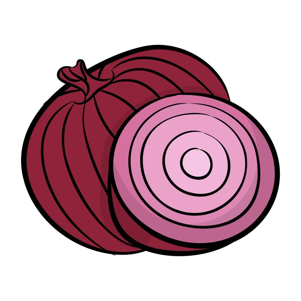Trendy Onion Concepts vector