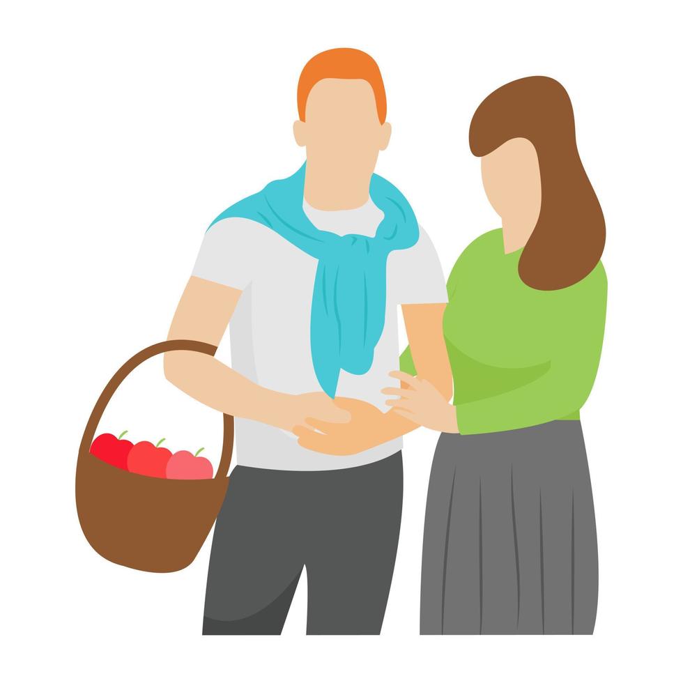 Tourist Couple Concepts vector