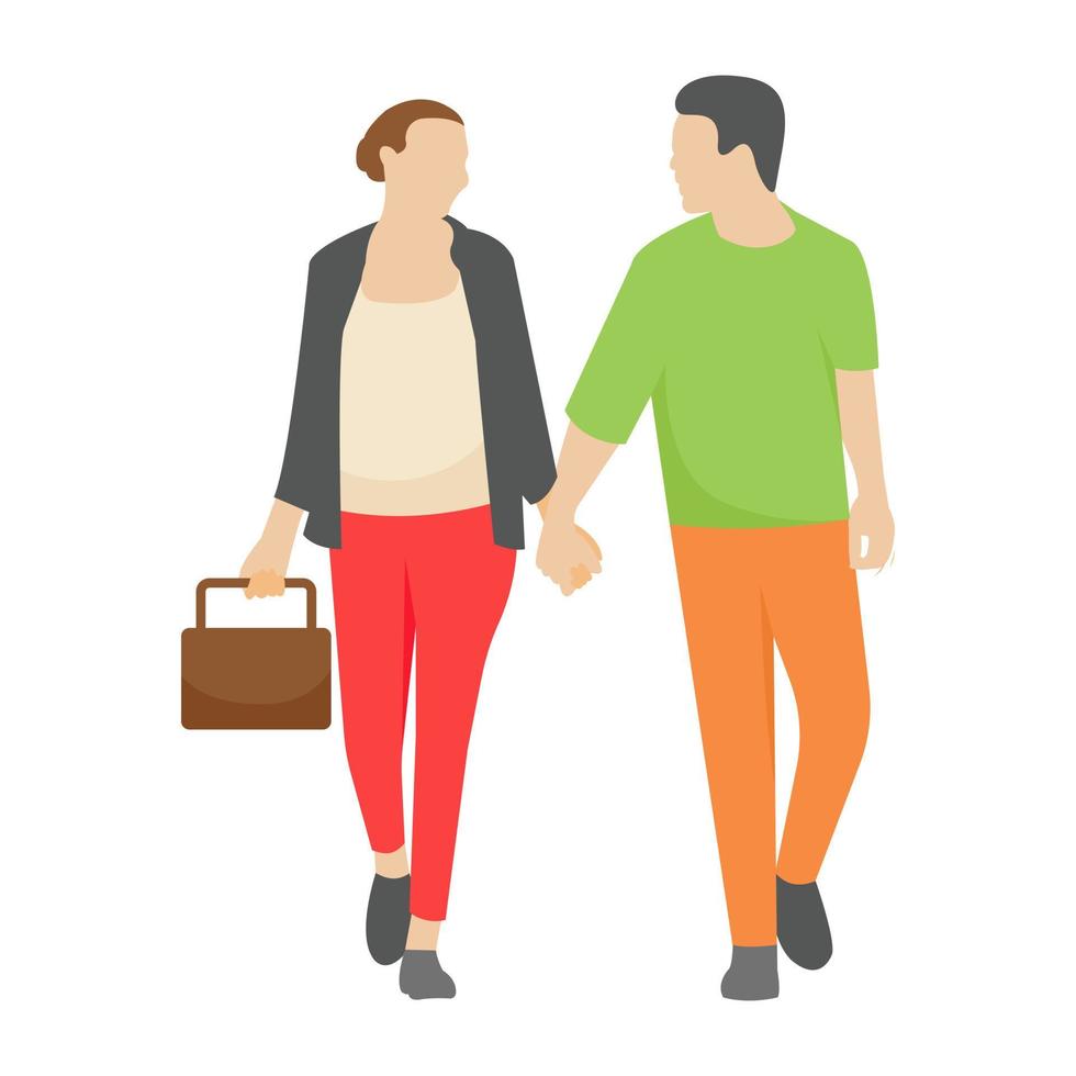 Tourist Couple Concepts vector