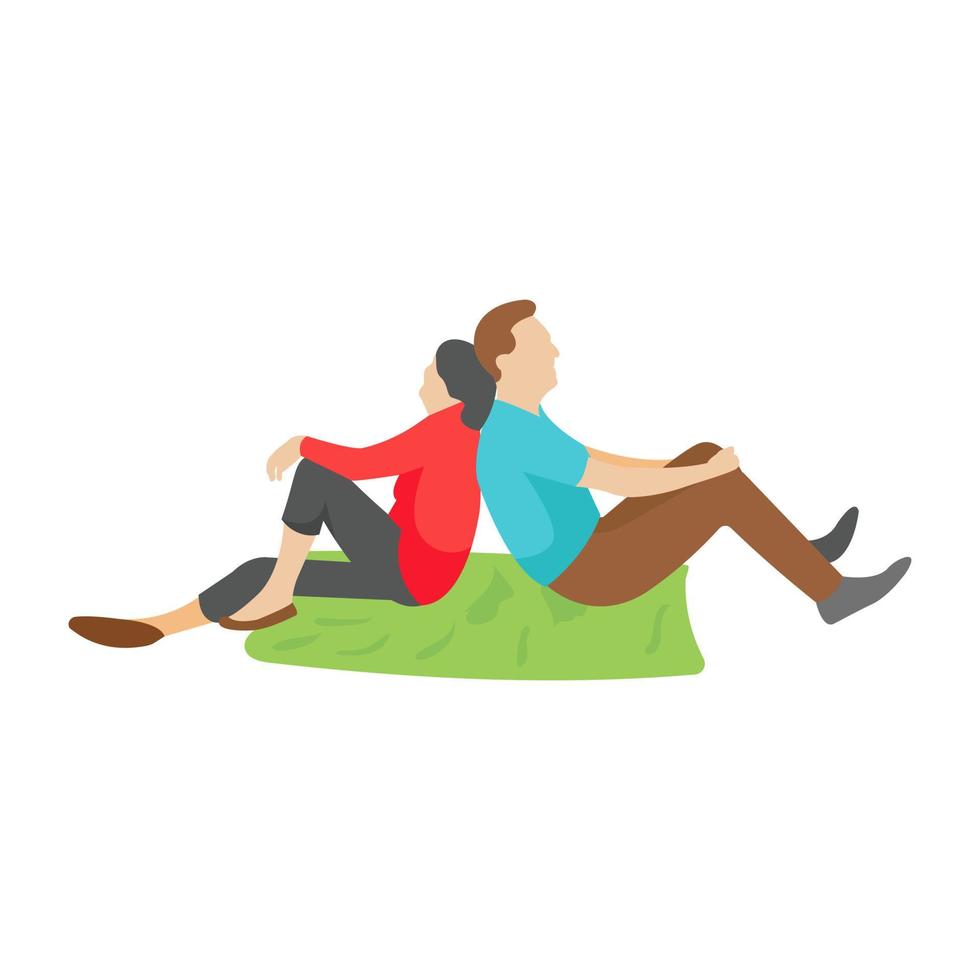 Trendy Couple Concepts vector