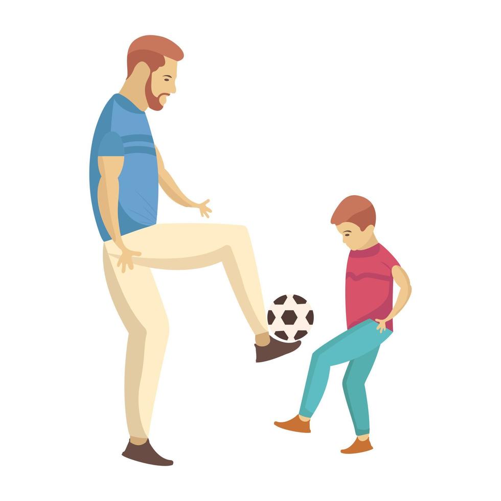Playing Football  Concepts vector