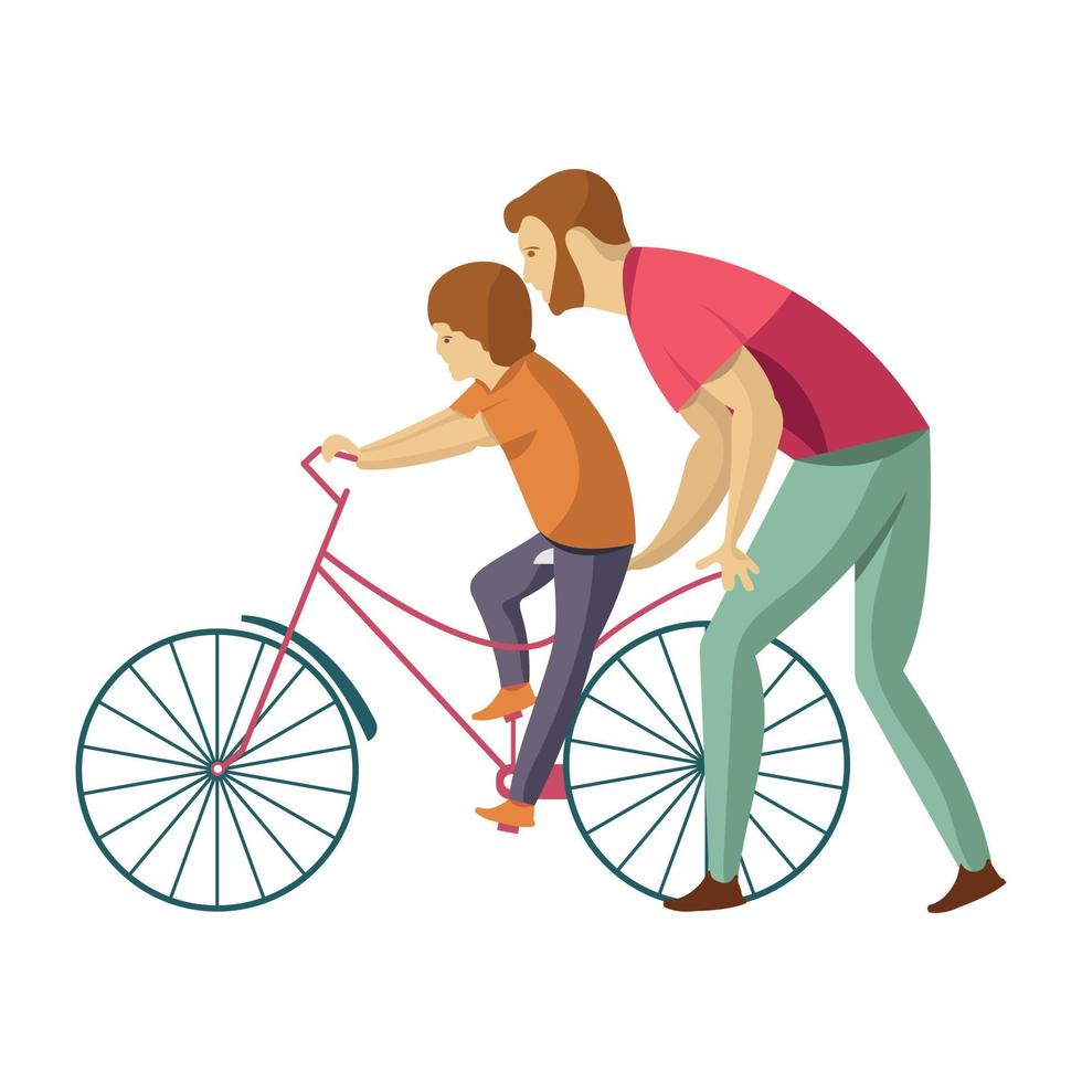 Trendy Cycling Concepts vector