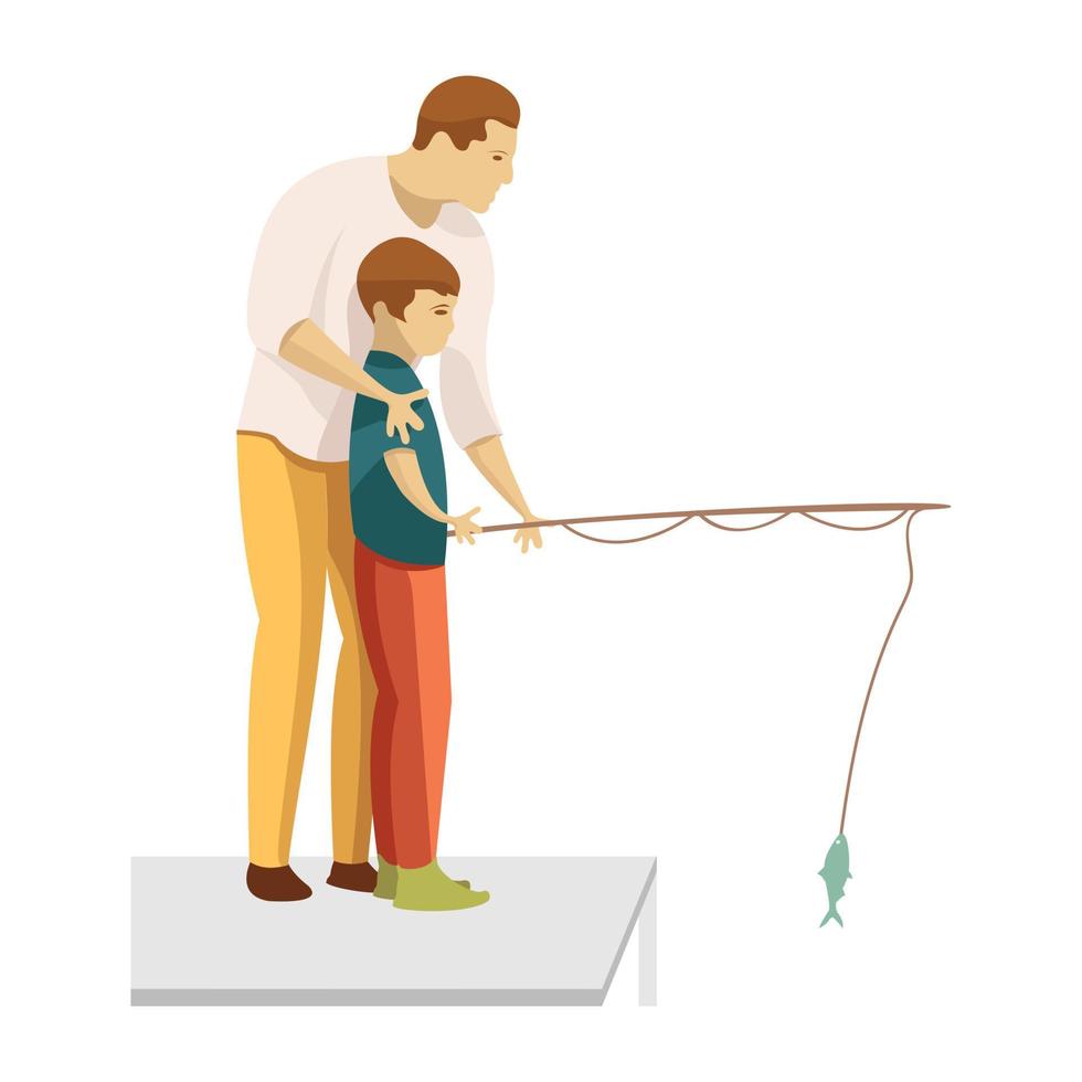 Fishing Catching Concepts vector