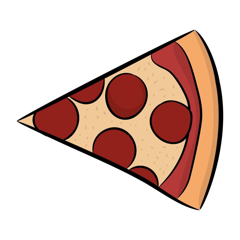 conceptos de rebanada de pizza vector