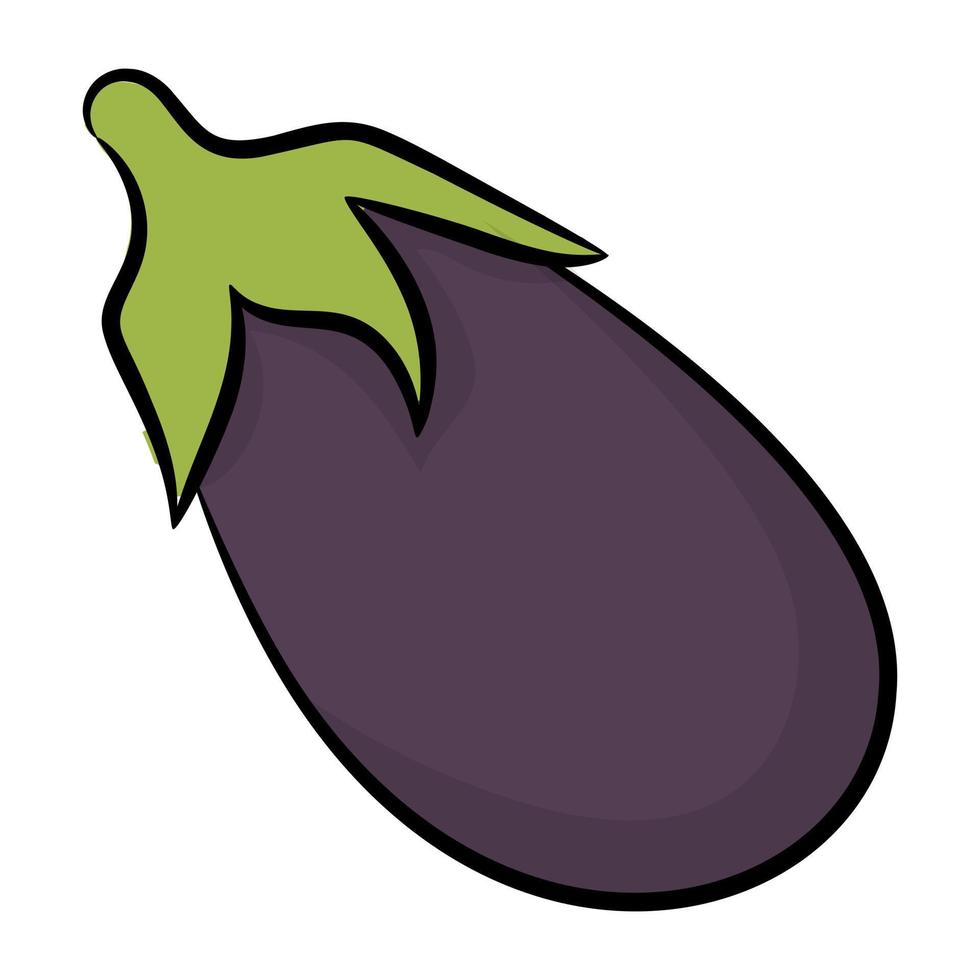 Trendy Eggplant Concepts vector
