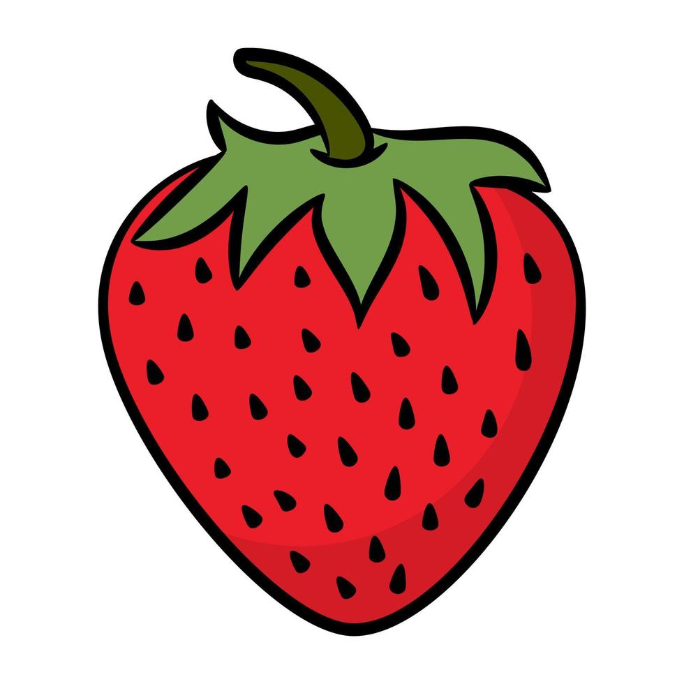 Trendy Strawberry Concepts vector