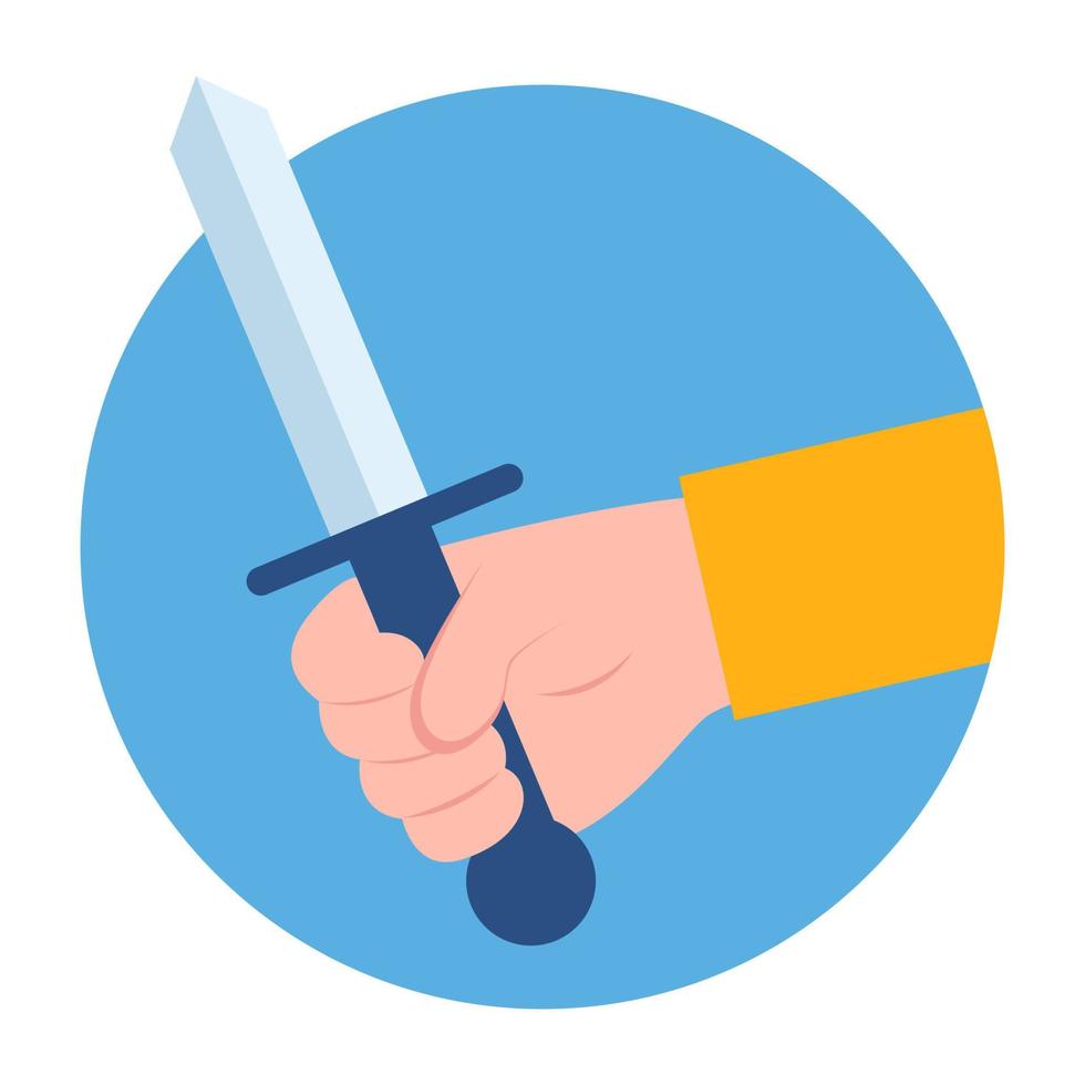 Holding Knife Concepts vector