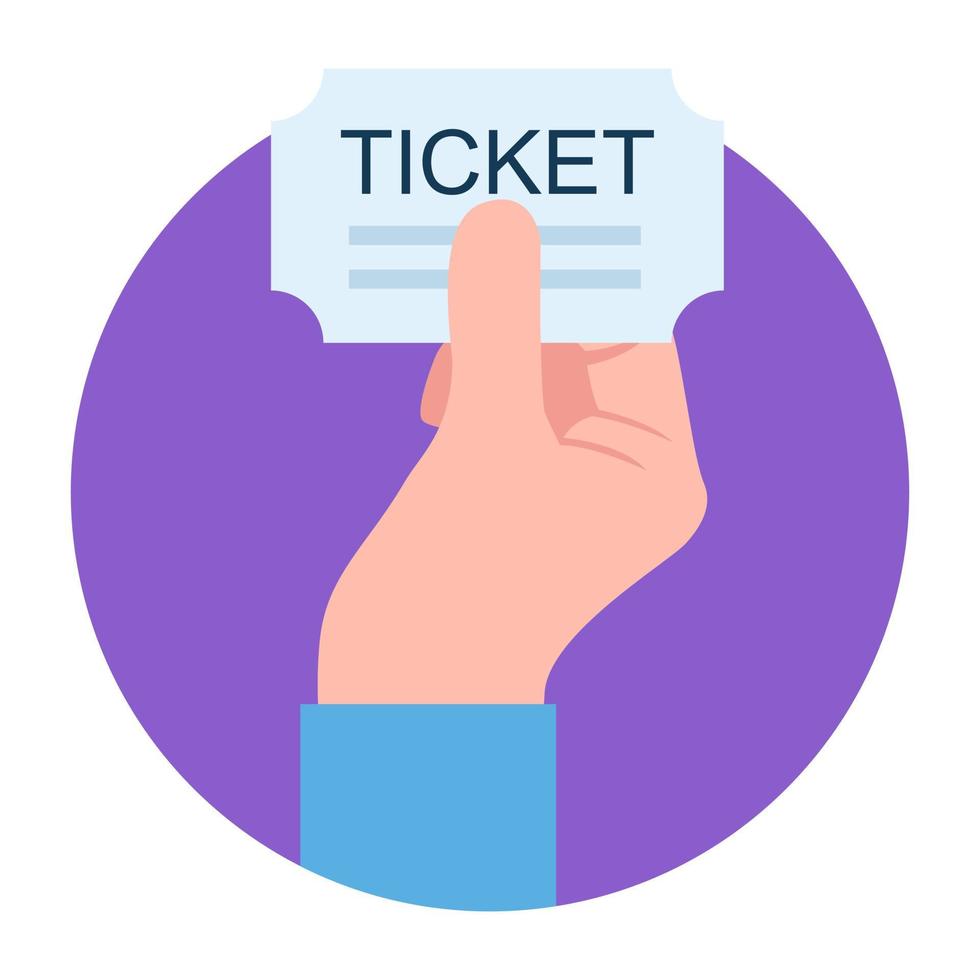 Trendy Ticket Concepts vector