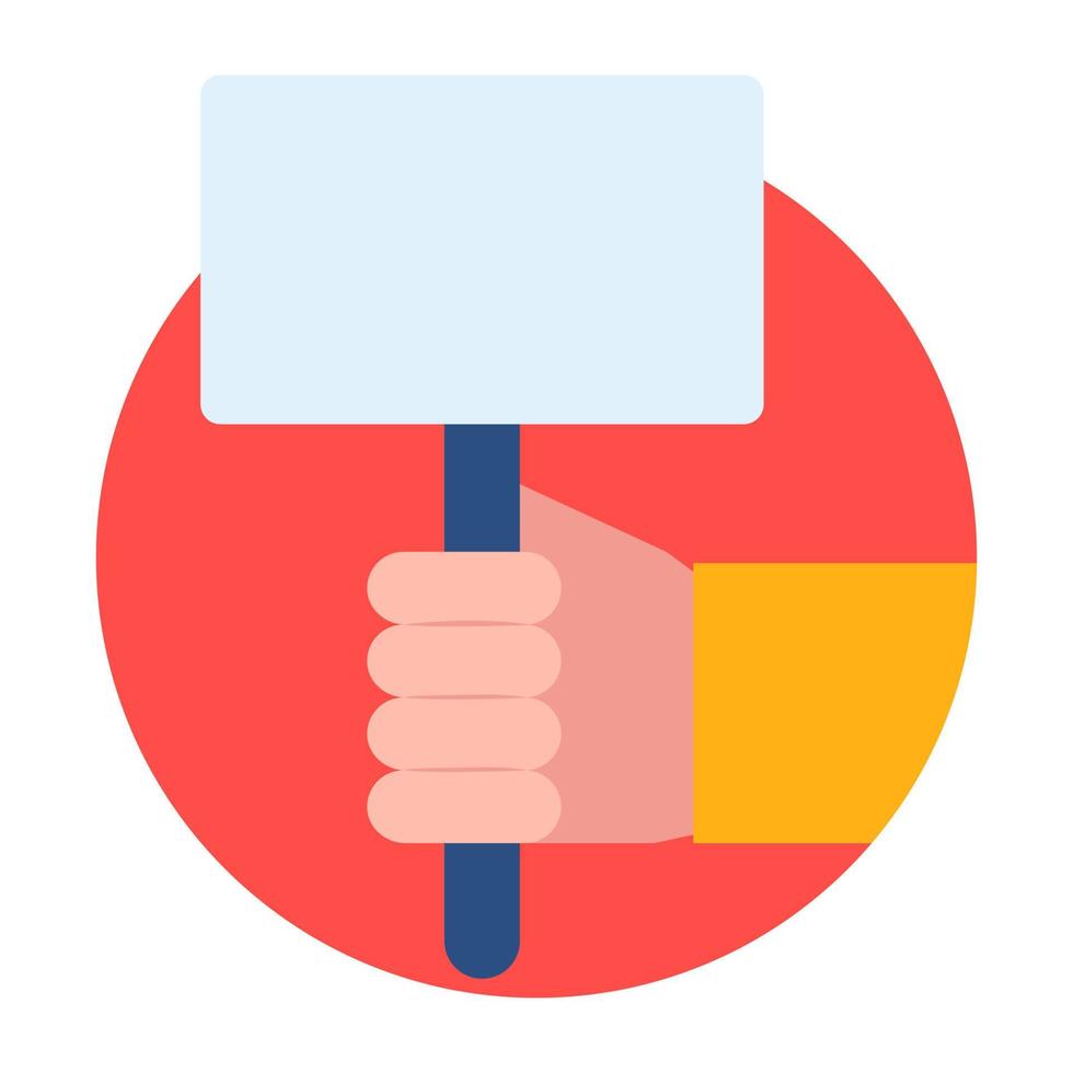 Trendy Placard Concepts vector