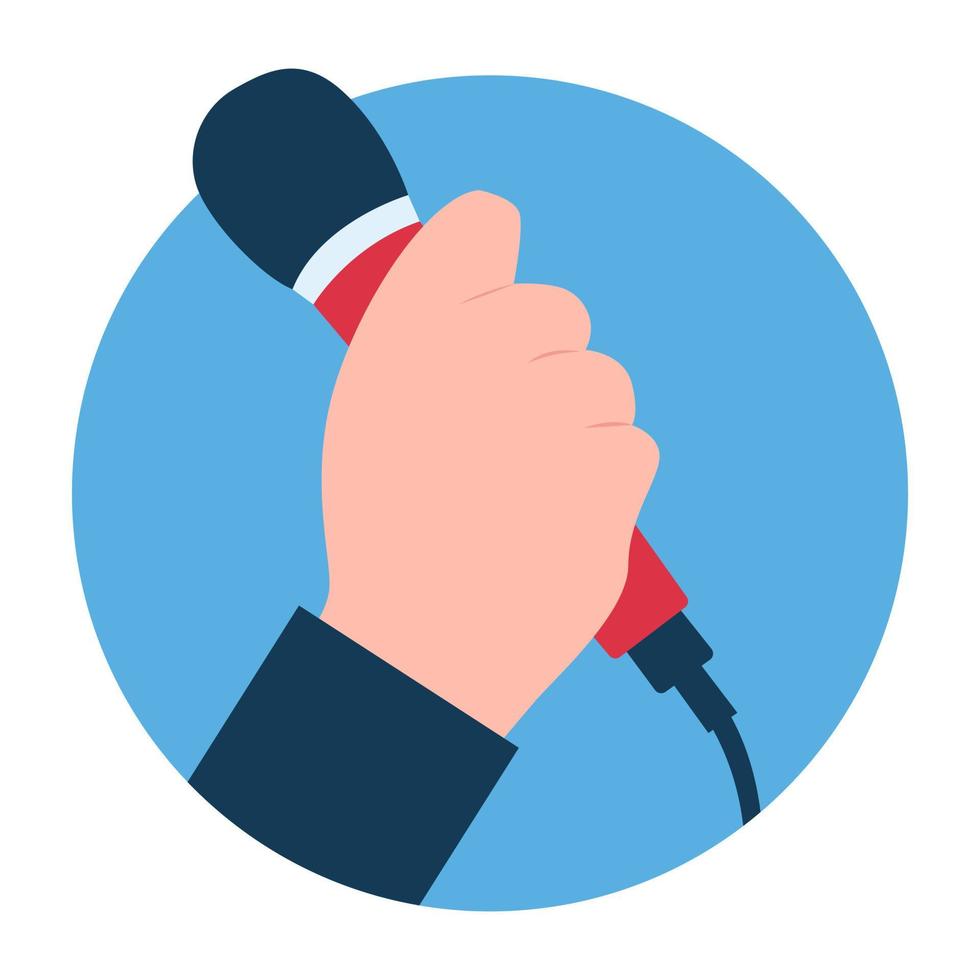 Trendy Singing Concepts vector