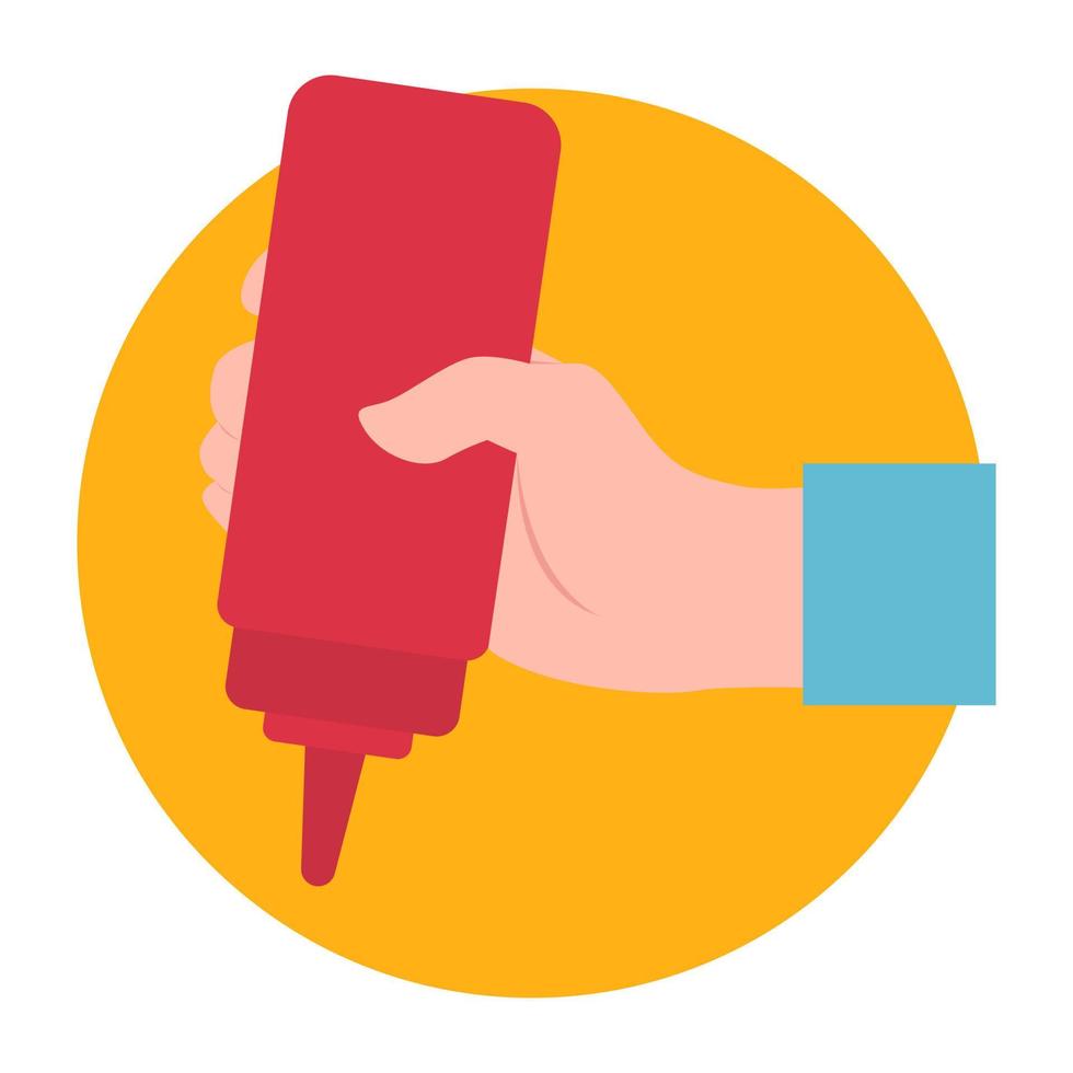 Trendy Ketchup Concepts vector