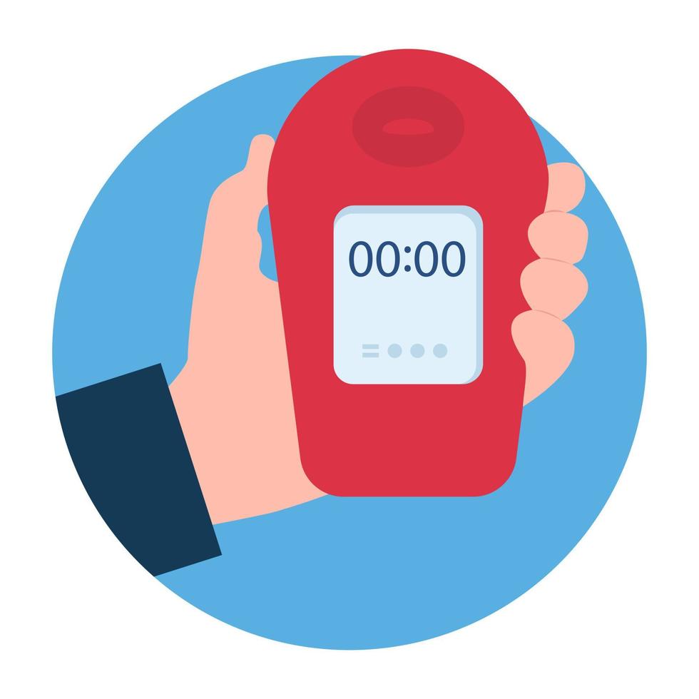 Trendy Glucometer Concepts vector