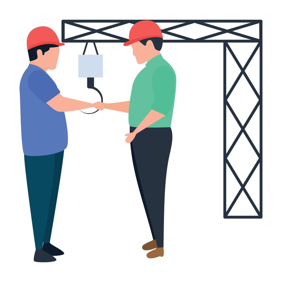 Engineer Discussion Concepts vector