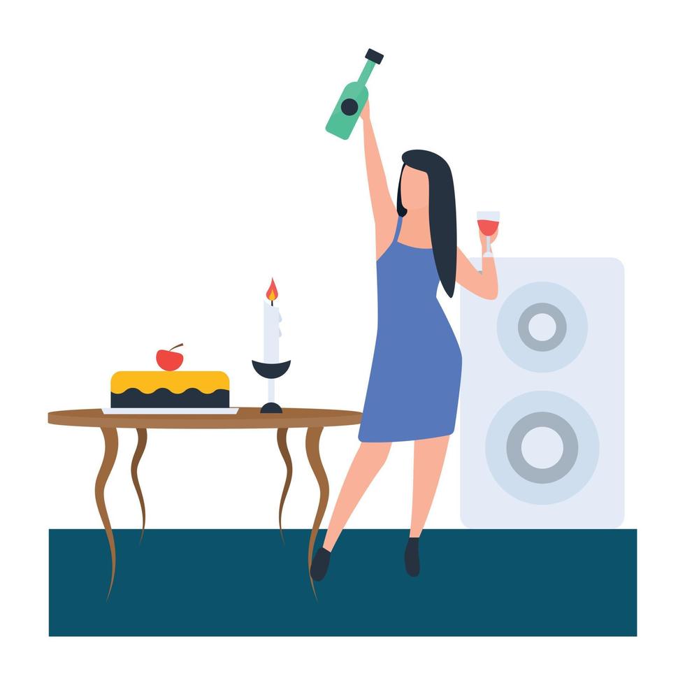 Trendy Party Concepts vector
