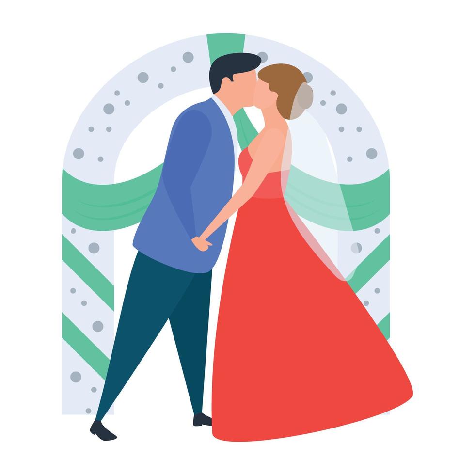 Trendy Romance Concepts vector
