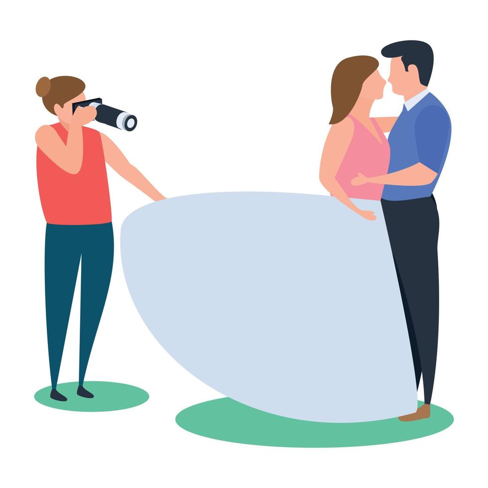 Couple Photoshoot Concepts vector