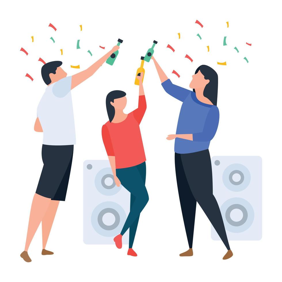 Trendy Celebrations Concepts vector