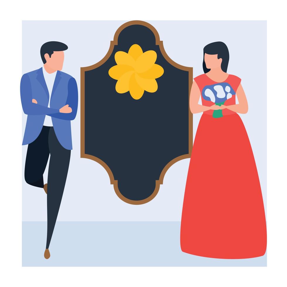 Romantic Couple Concepts vector