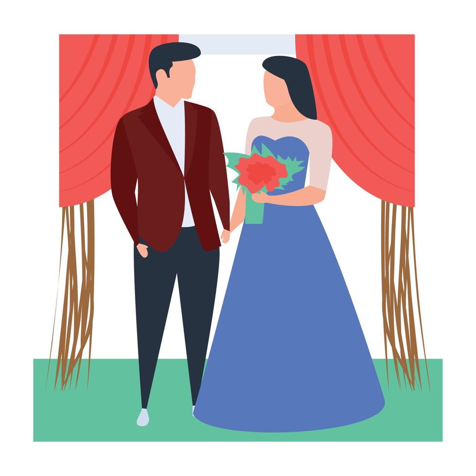 conceptos de pareja amorosa vector