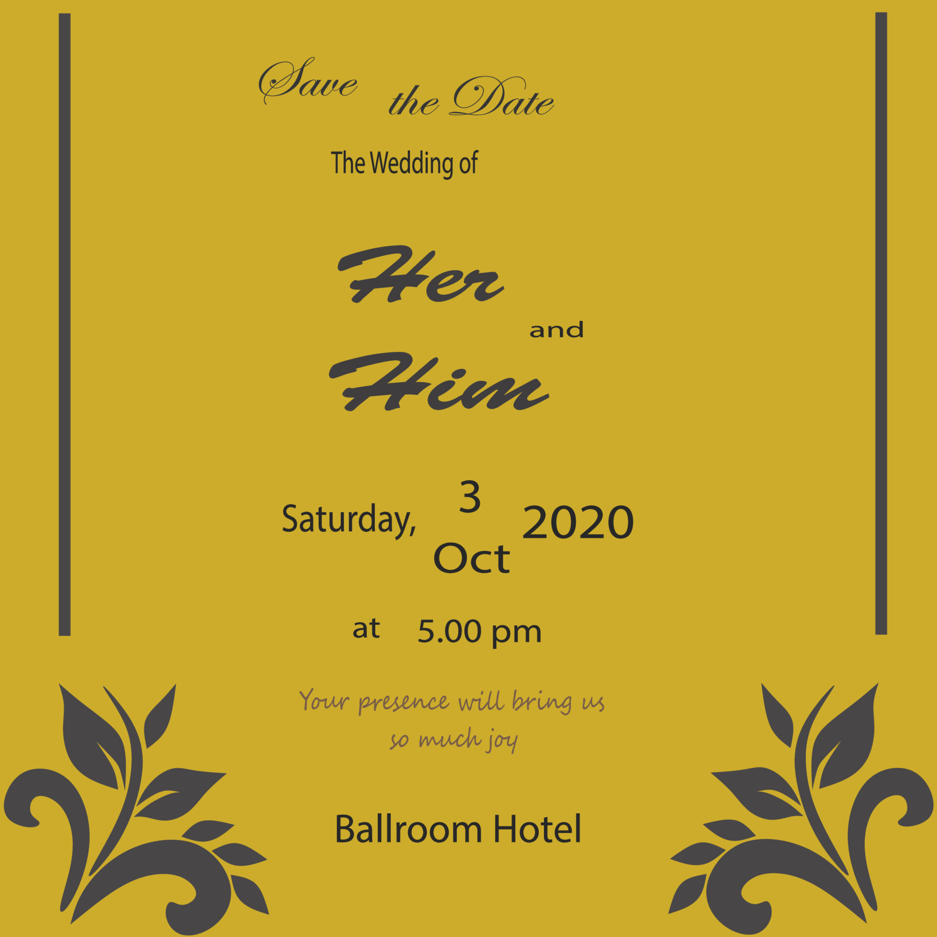 beautiful and simple card invitation 4271910 Vector Art at Vecteezy