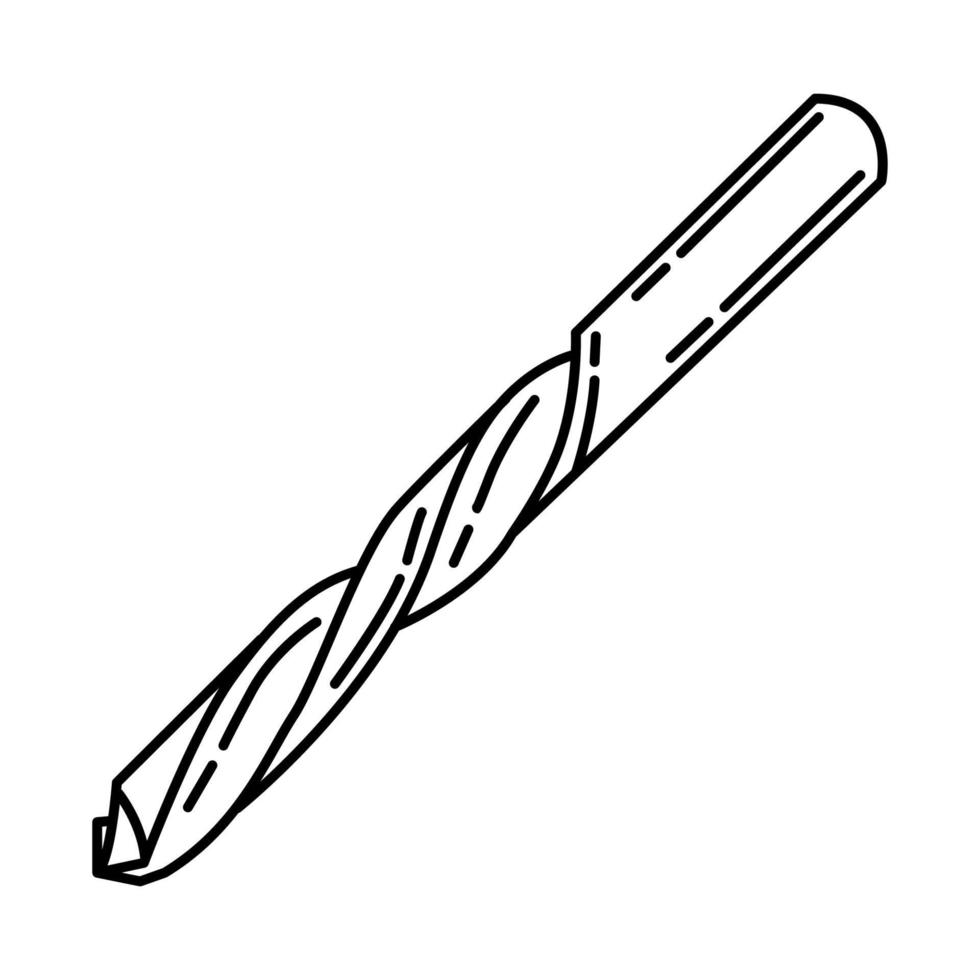 Drills Bit Icon. Doodle Hand Drawn or Outline Icon Style vector