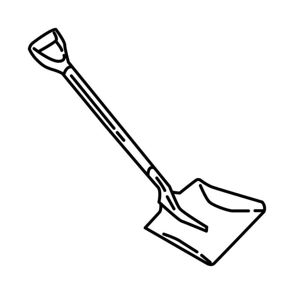 Shovel Icon. Doodle Hand Drawn or Outline Icon Style vector