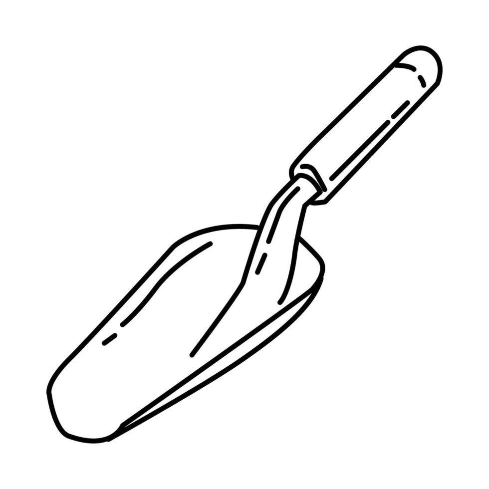 Trowel Icon. Doodle Hand Drawn or Outline Icon Style vector