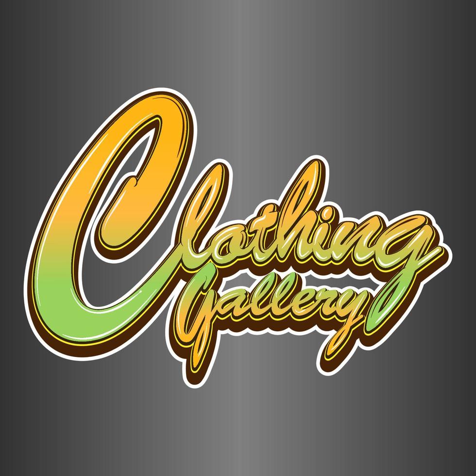 clothing gallery for stickers vector