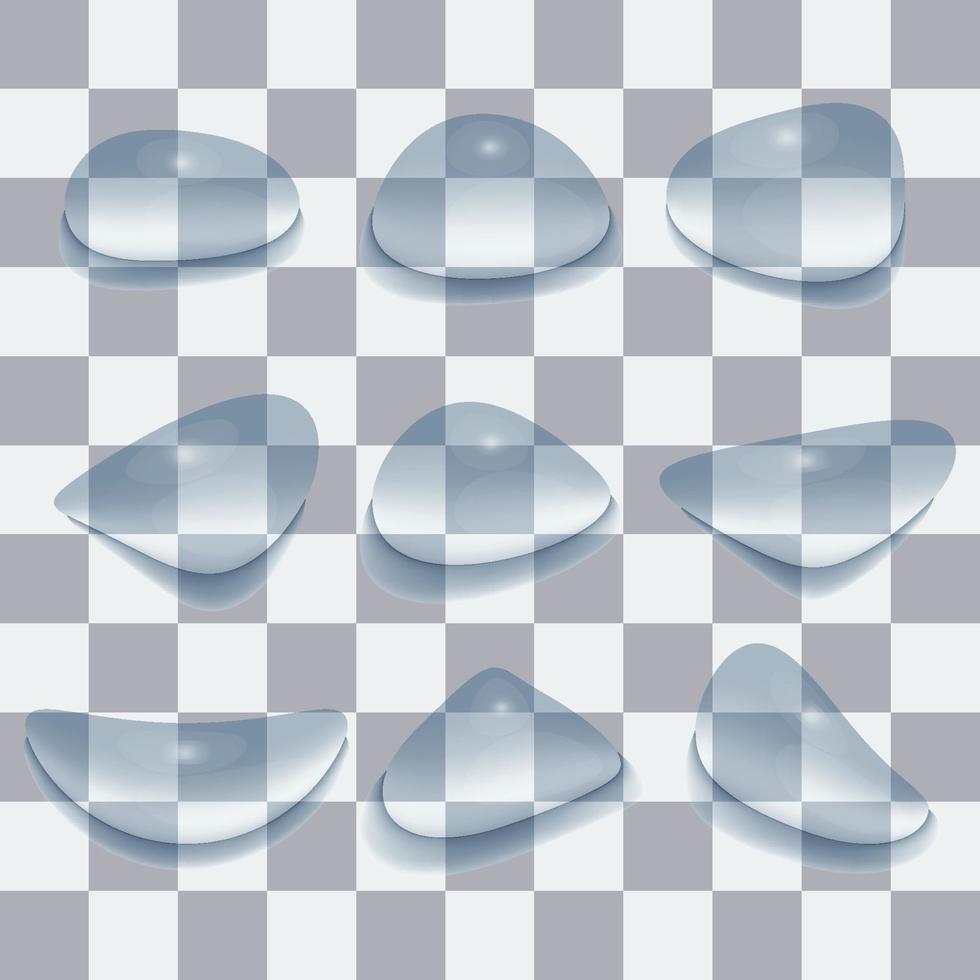 set water drop design vector