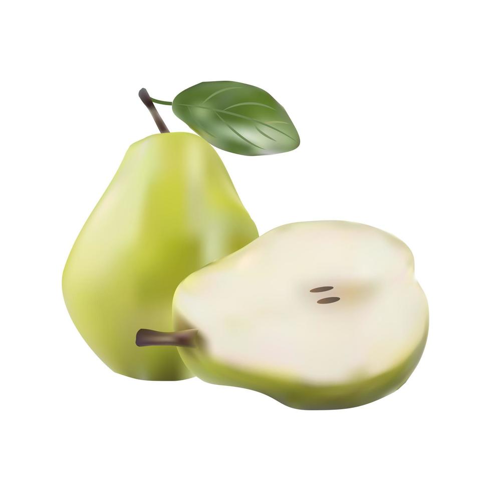 green pear reality vector