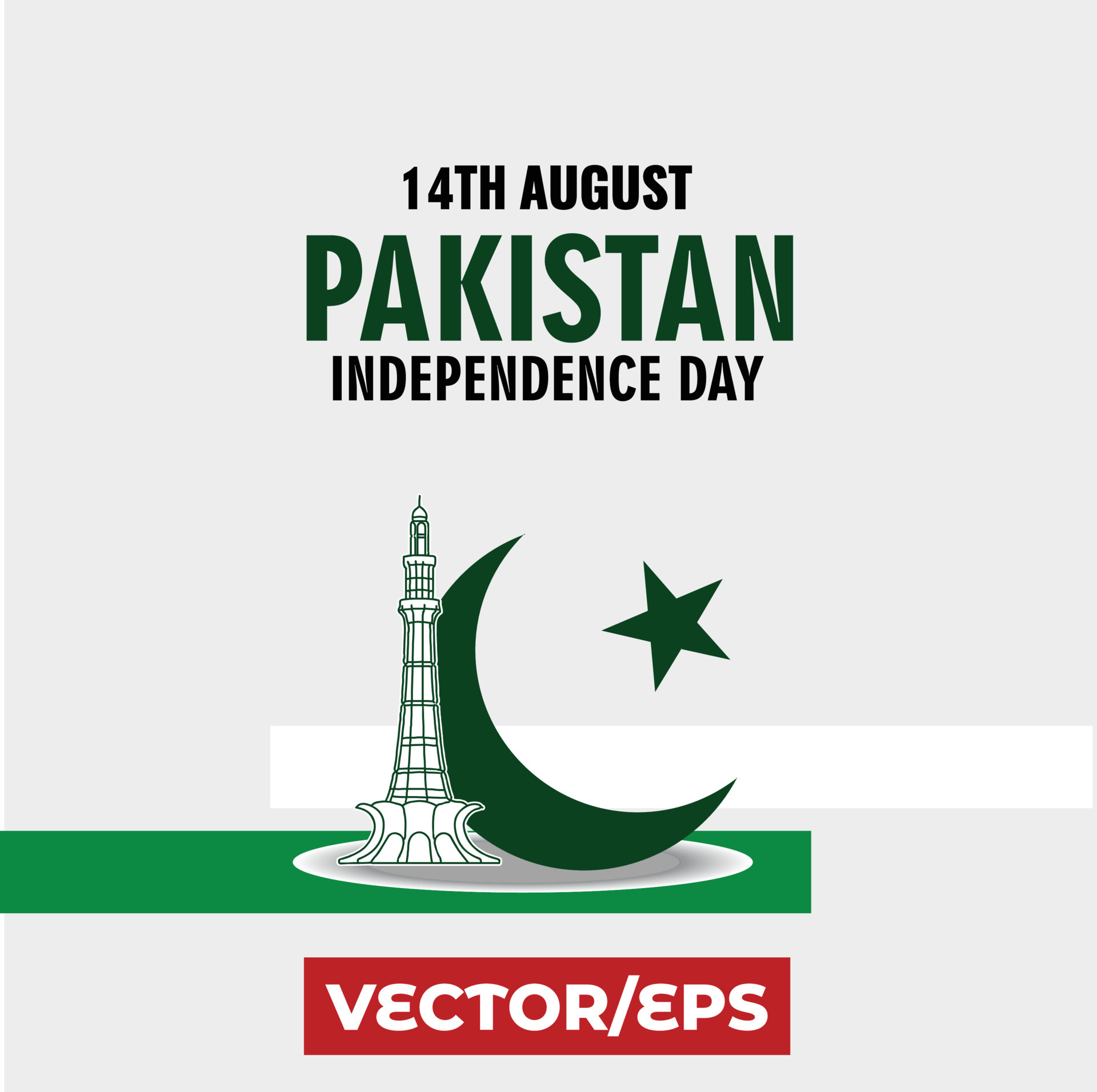 14th August 1947 Pakistan Independence Day Lahore Fort 4272237 Vector 14th-august-1947-pakistan-independence-day-lahore-fort-4272237-vector