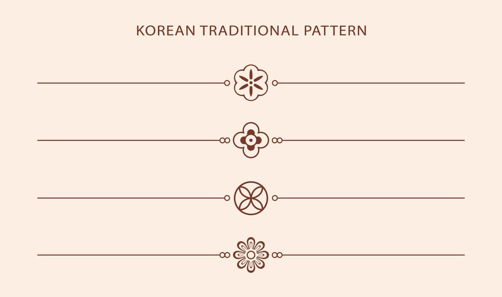 Korean traditional line pattern. Asian style. Chinese culture. Vector abstract graphic illustration. Korea, china symbol