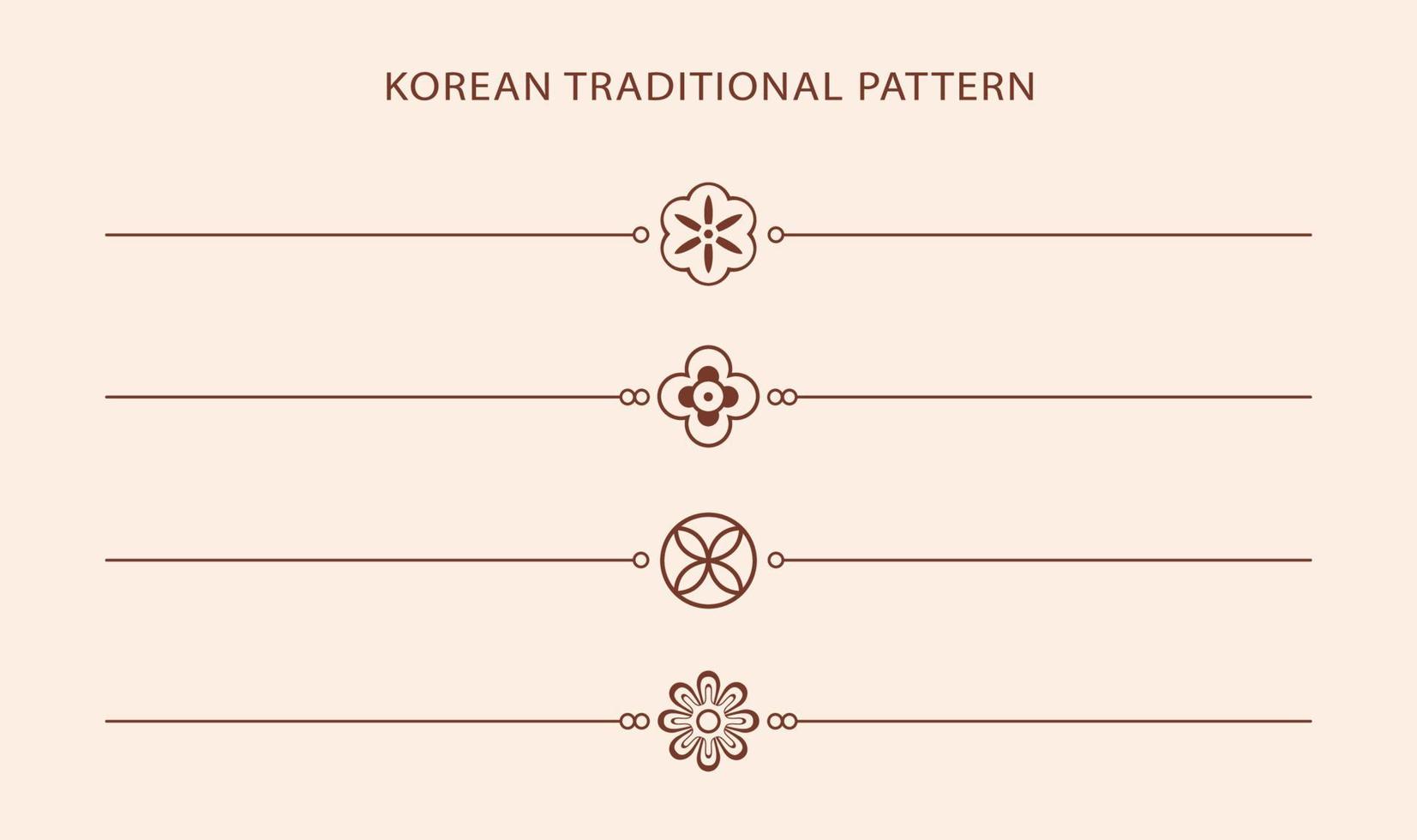 Korean traditional line pattern. Asian style. Chinese culture. Vector abstract graphic illustration. Korea, china symbol