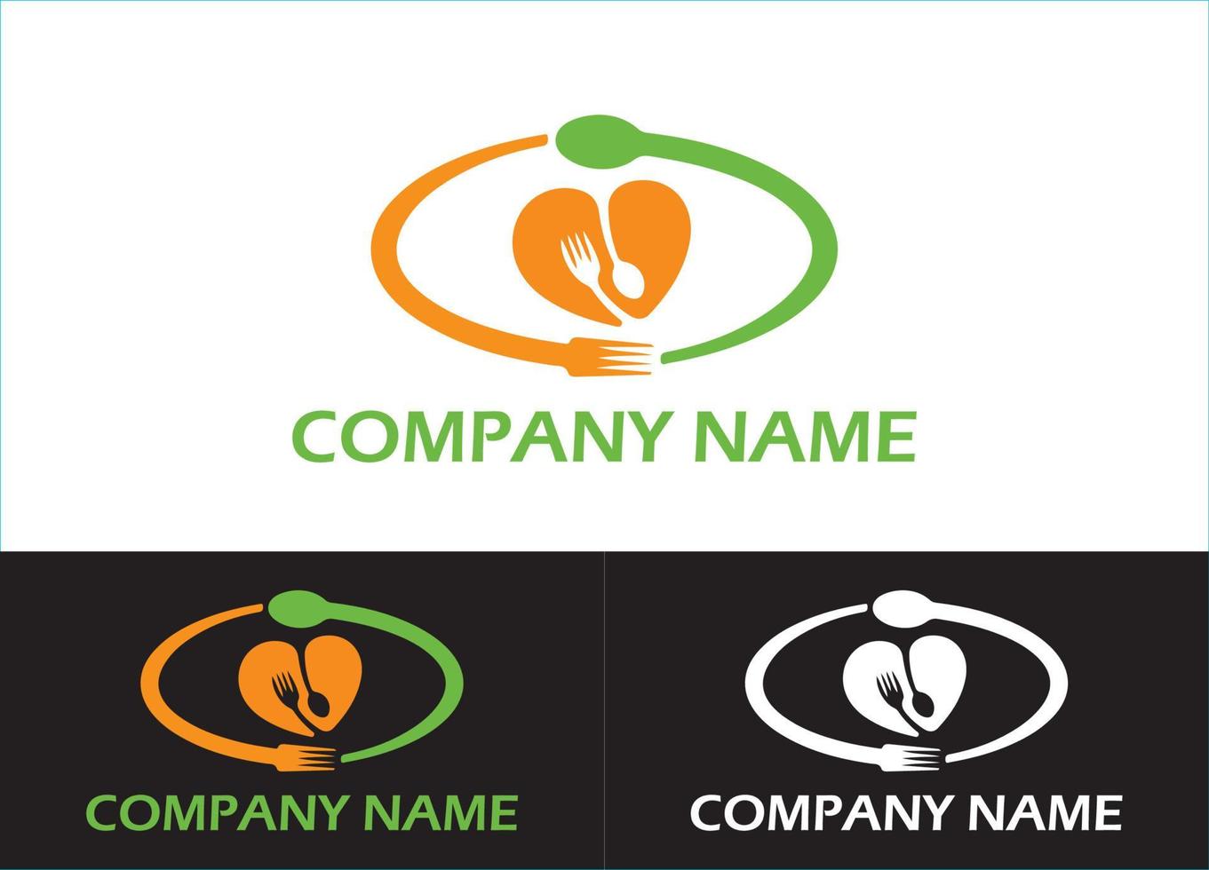 Restaurant Logo or Icon Design Vector Image Template