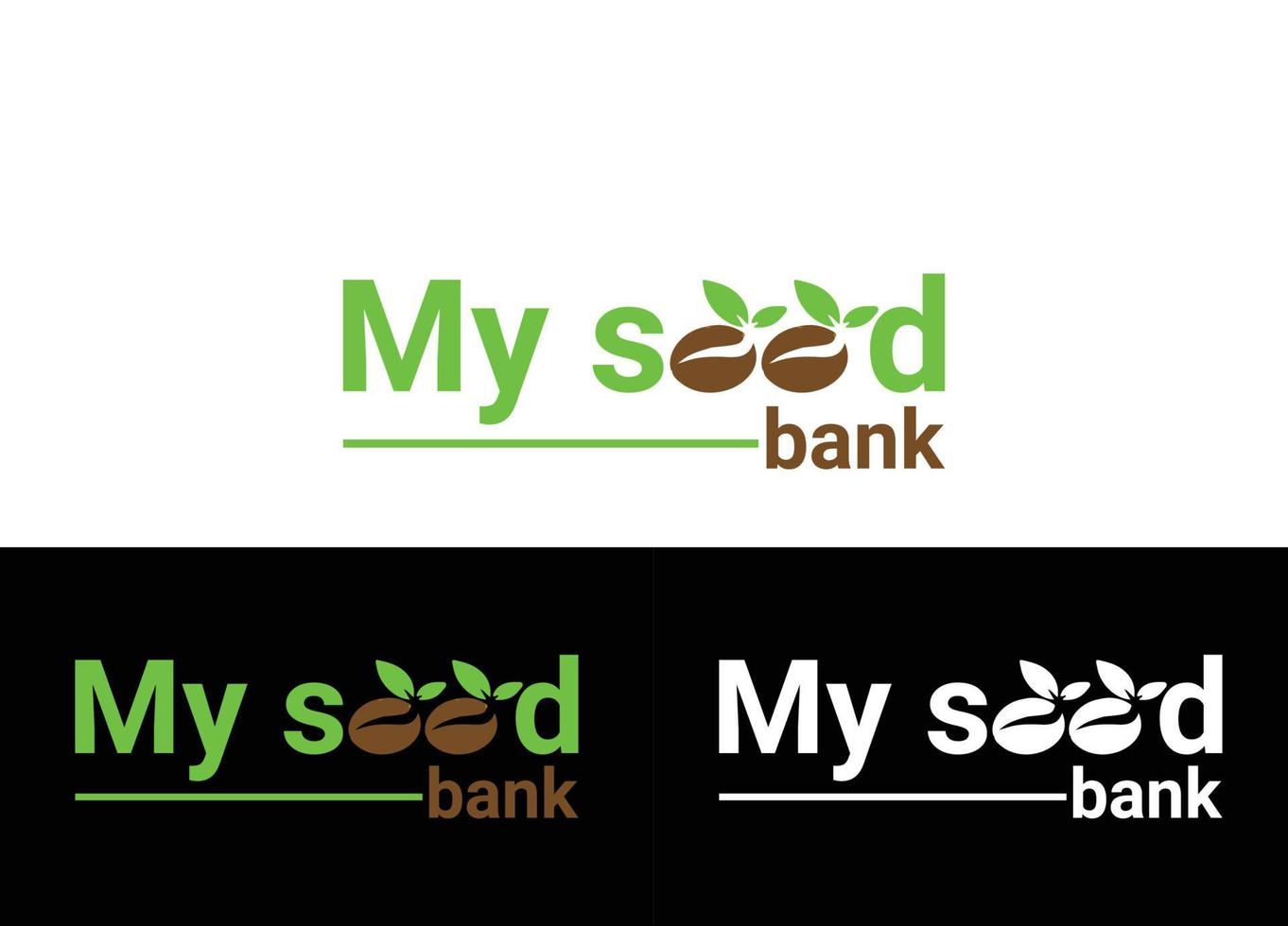Seed Bank Logo or Icon Design Vector Image Template