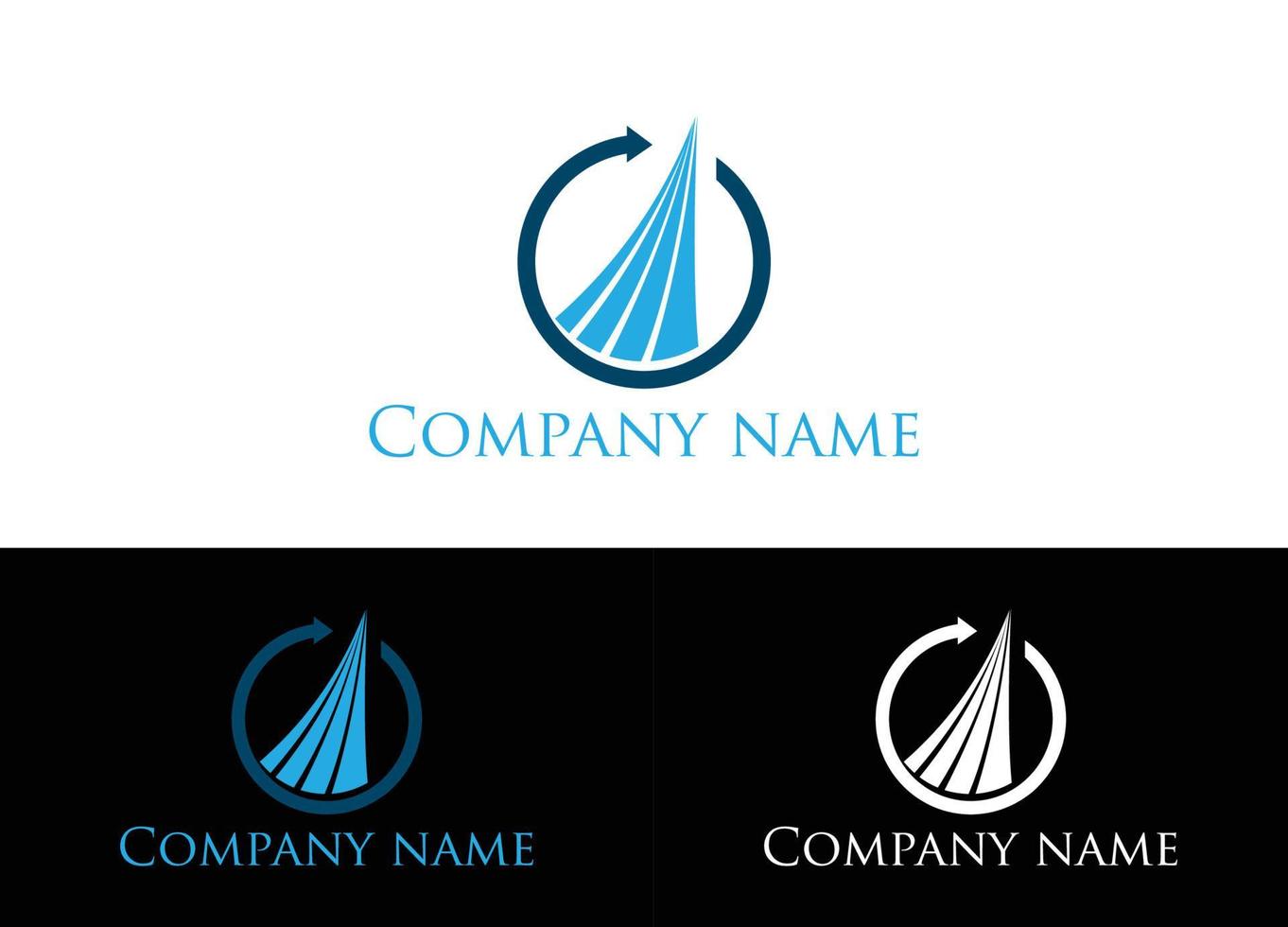 Financial Logo or Icon Design Vector Image Template