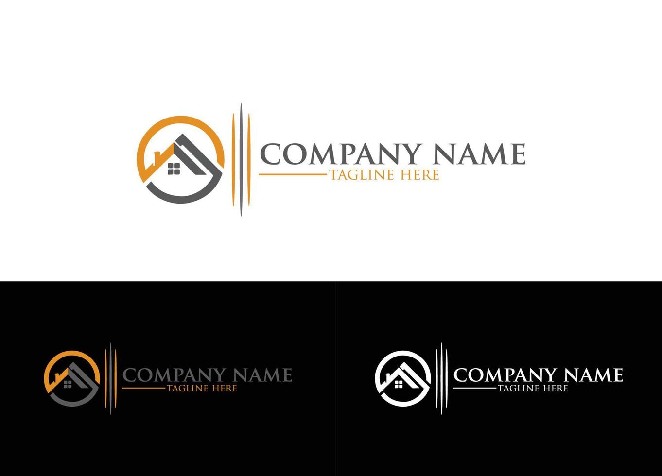 Logotipo de bienes raíces o plantilla de imagen de vector de diseño de icono