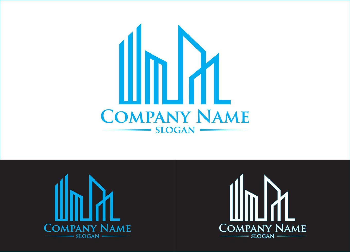 Real Estate Logo or Icon Design Vector Image Template