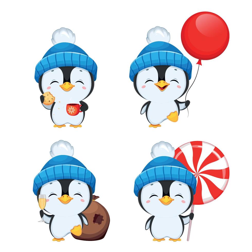 lindo personaje de dibujos animados de pingüinos. pingüino gracioso 4272809 Vector en Vecteezy lindo personaje de dibujos animados de pingüinos. pingüino gracioso 4272809 Vector en Vecteezy