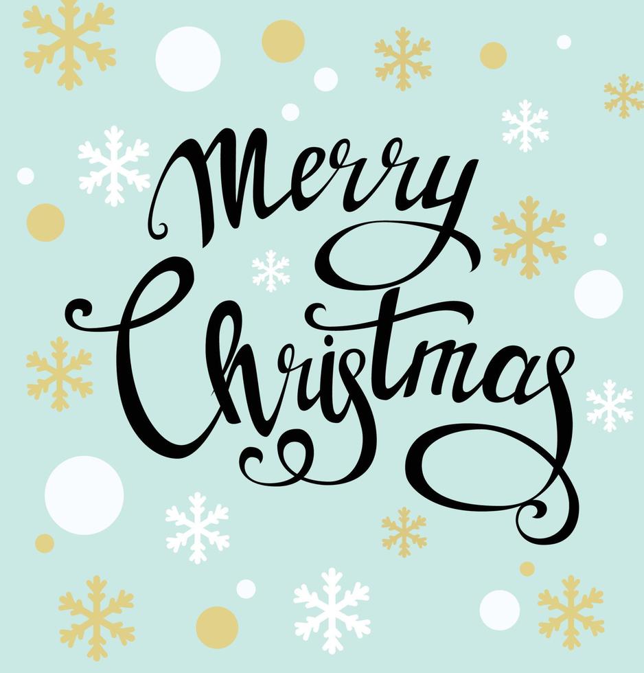 Merry Christmas greeting card vector